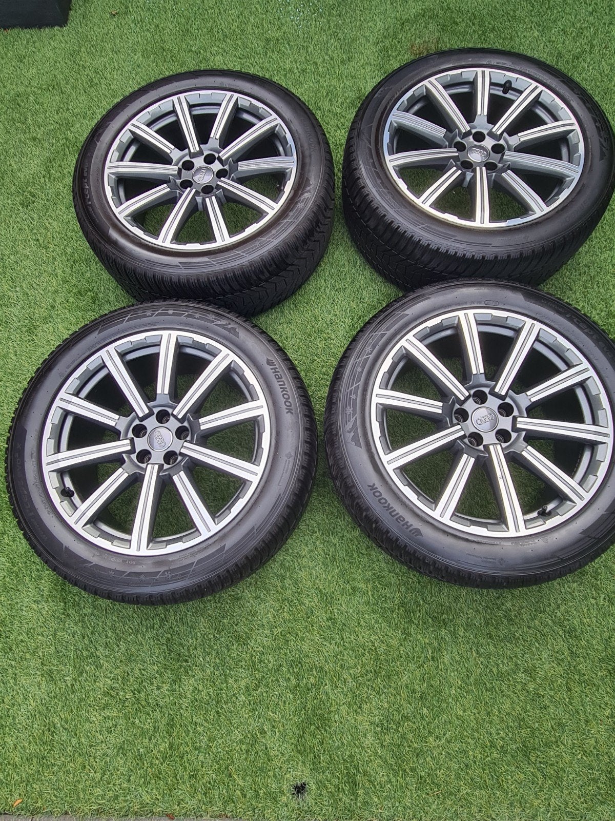 Winterbanden Hankook i*cept evo3 285/45R20 112V M+S Audi Q7, Ophalen, Gebruikt, 285 mm, Banden en Velgen