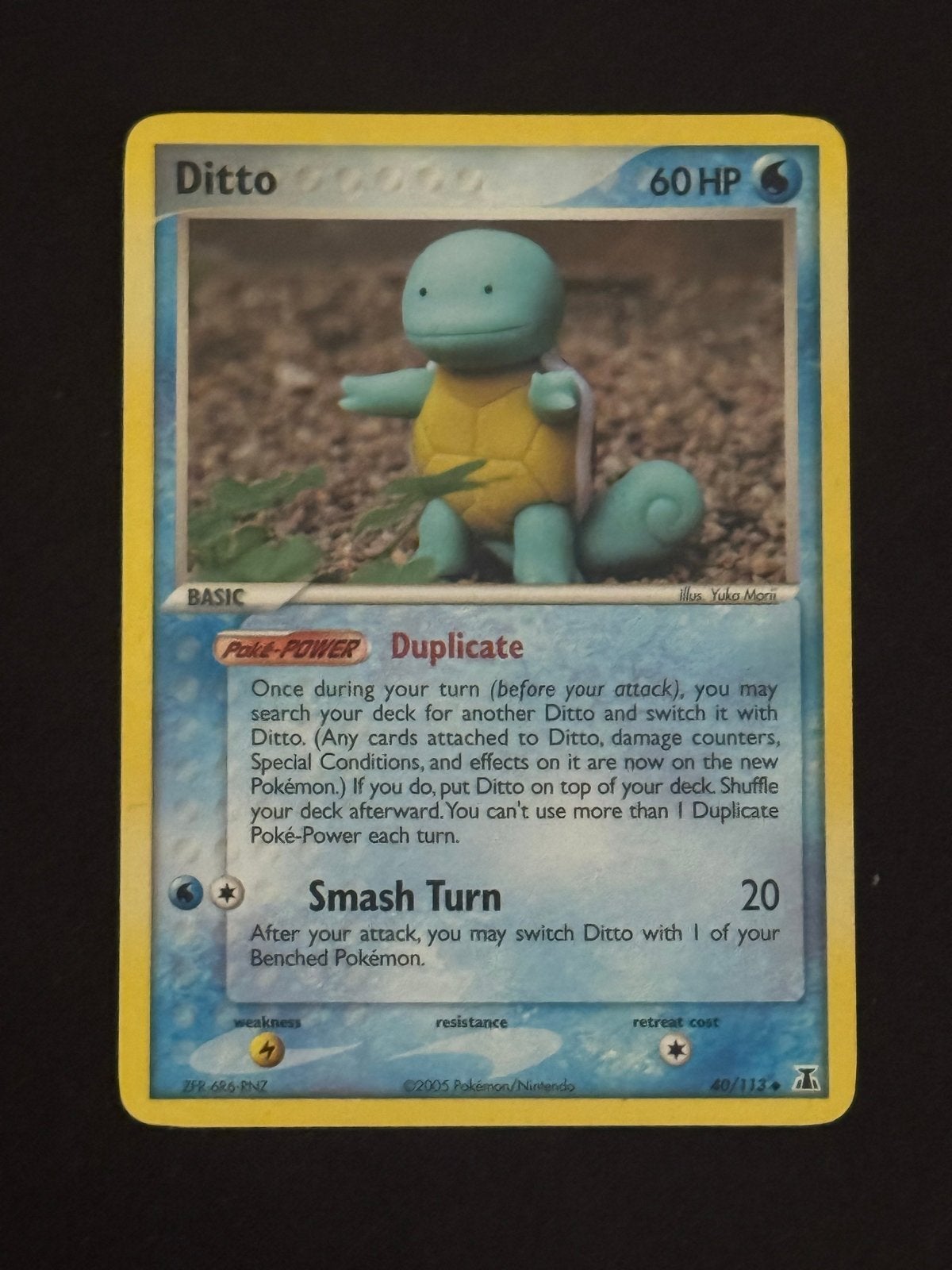 Ditto (Squirtle) EX Delta Species 40/113 Non-holo., Ophalen of Verzenden, Zo goed als nieuw, Losse kaart