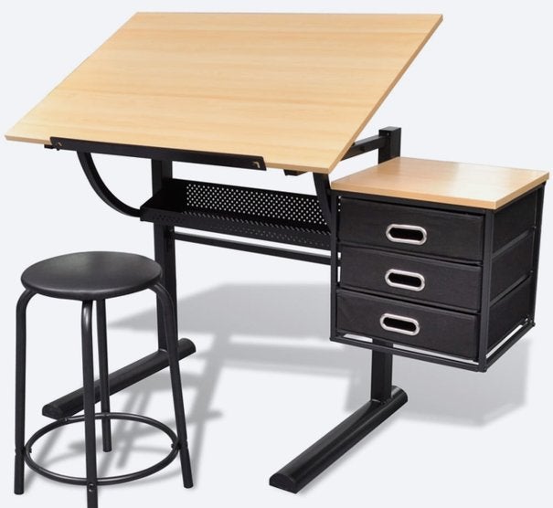 Teken/bureau tafel, Ophalen, Zo goed als nieuw