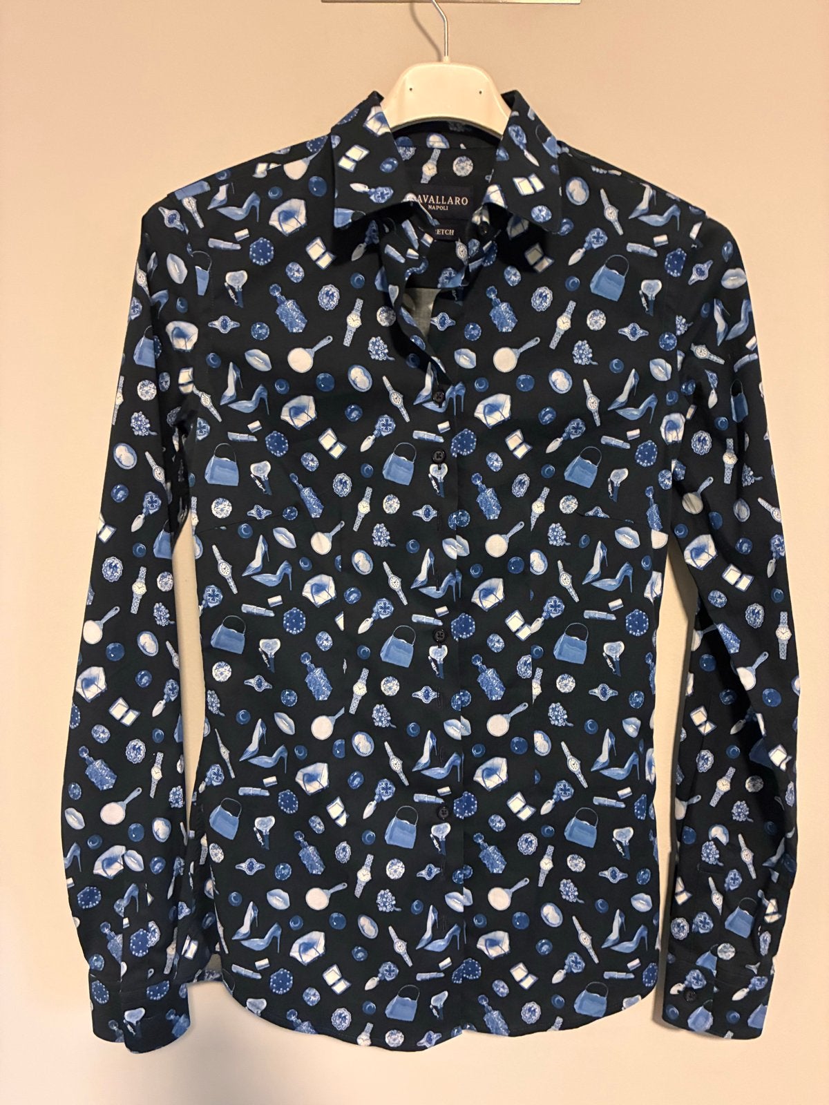 Cavallaro Napoli blouse heren maat S, Ophalen of Verzenden, Nieuw, Zwart, Halswijdte 38 (S) of kleiner