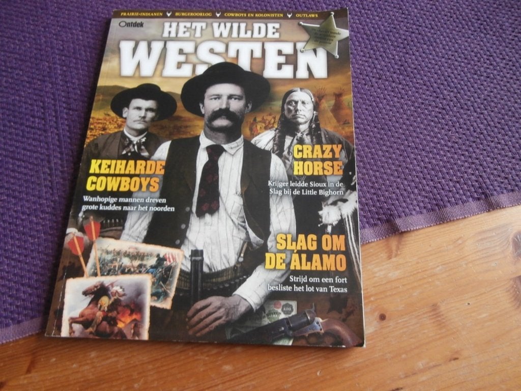 tijdschrift Het wilde westen roodhuiden cowboys crazy horse, Boeken, Ophalen of Verzenden, Gelezen, Historia