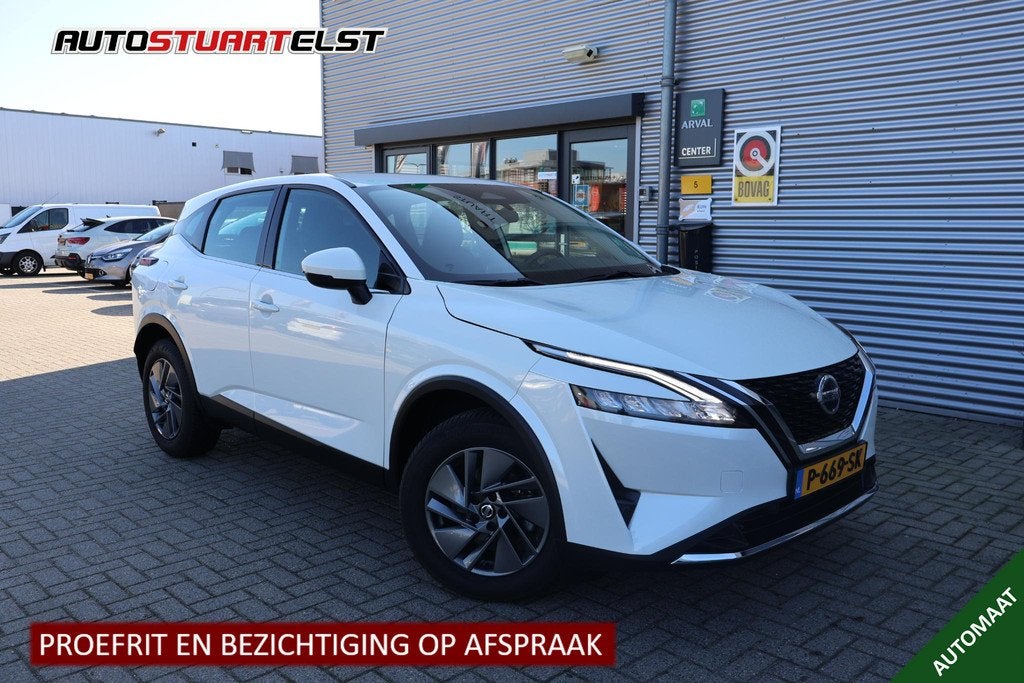 Nissan Qashqai 1.3 MHEV Xtronic Business Access 1e Eigenaar, Auto's, Stof, Euro 6, Wit, Origineel Nederlands