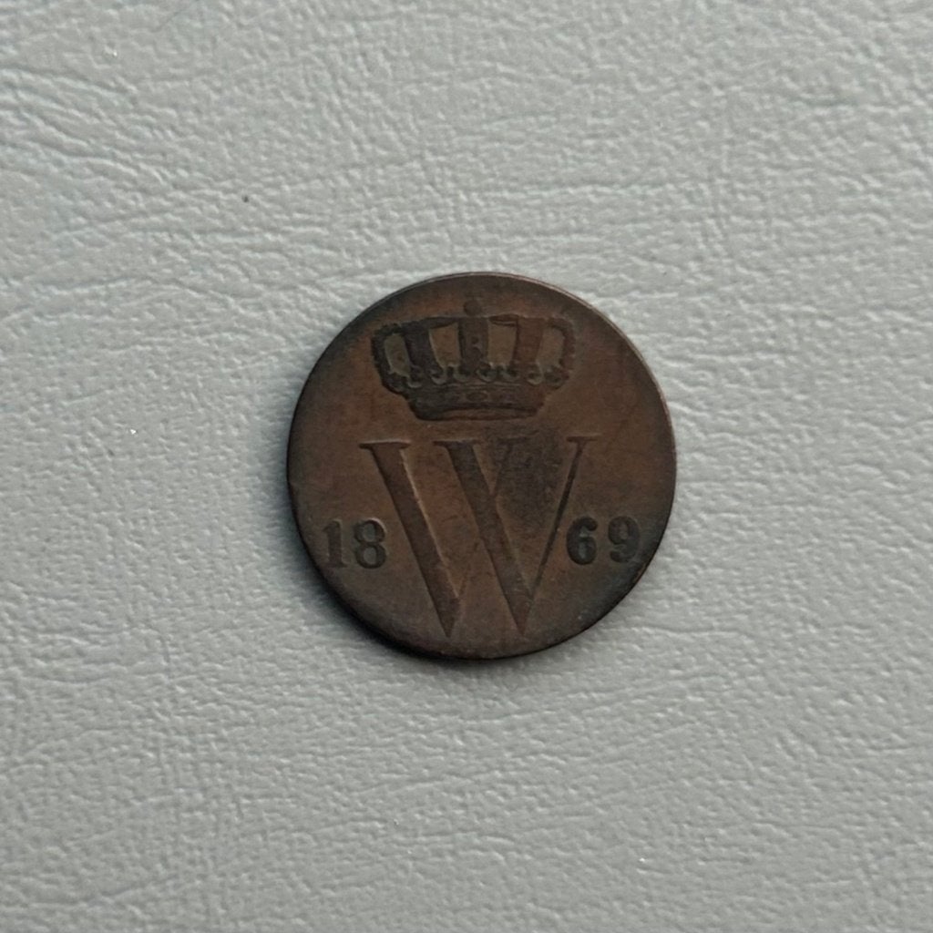 1/2 cent 1869, Postzegels en Munten, Munten | Nederland, Ophalen, Koning Willem III, 5 cent
