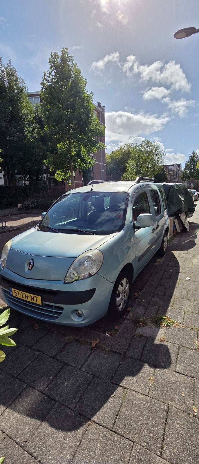 Renault Kangoo 1.6 16V 78KW Family 2008 Blauw, Auto's, 1373 kg, 4 cilinders, Blauw, Origineel Nederlands