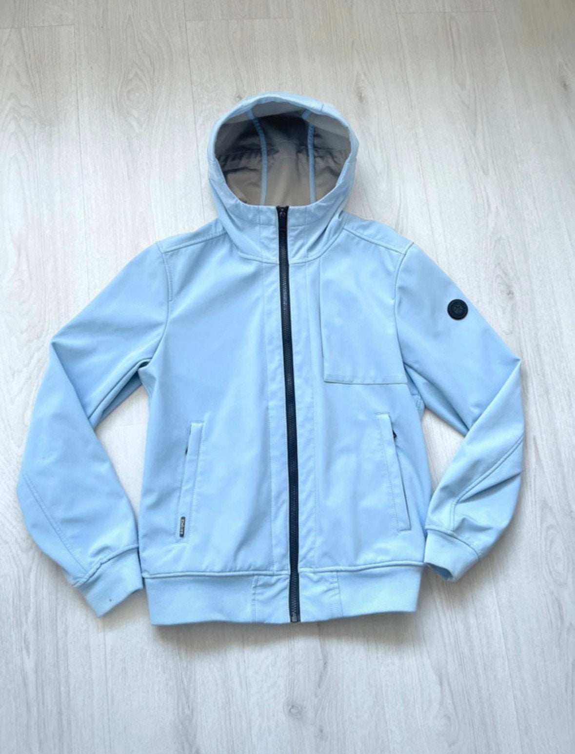 Airforce zomerjas lichtblauw, Kinderen en Baby's, Kinderkleding | Maat 164, Verzenden, Gebruikt, Jongen, Jas