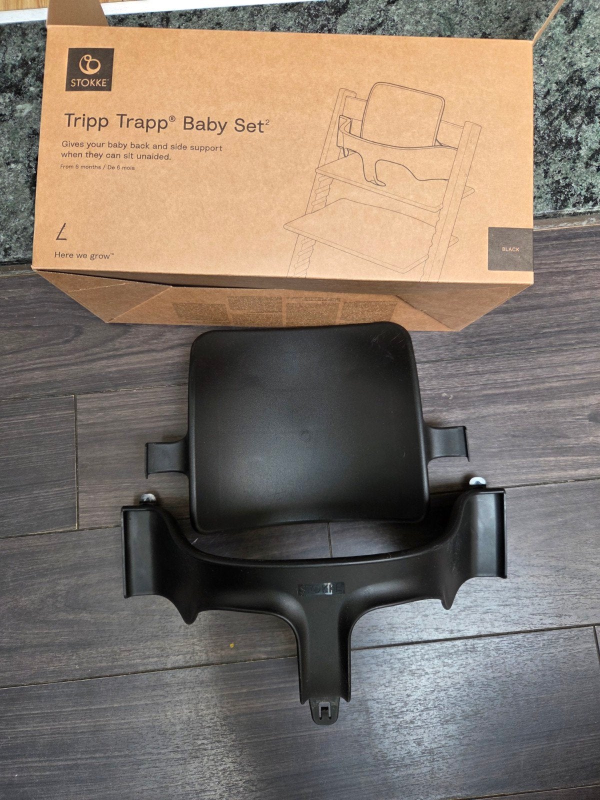 Stokke trip trap babyset, Kinderen en Baby's, Kinderstoelen, Ophalen, Zo goed als nieuw, Meegroeistoel