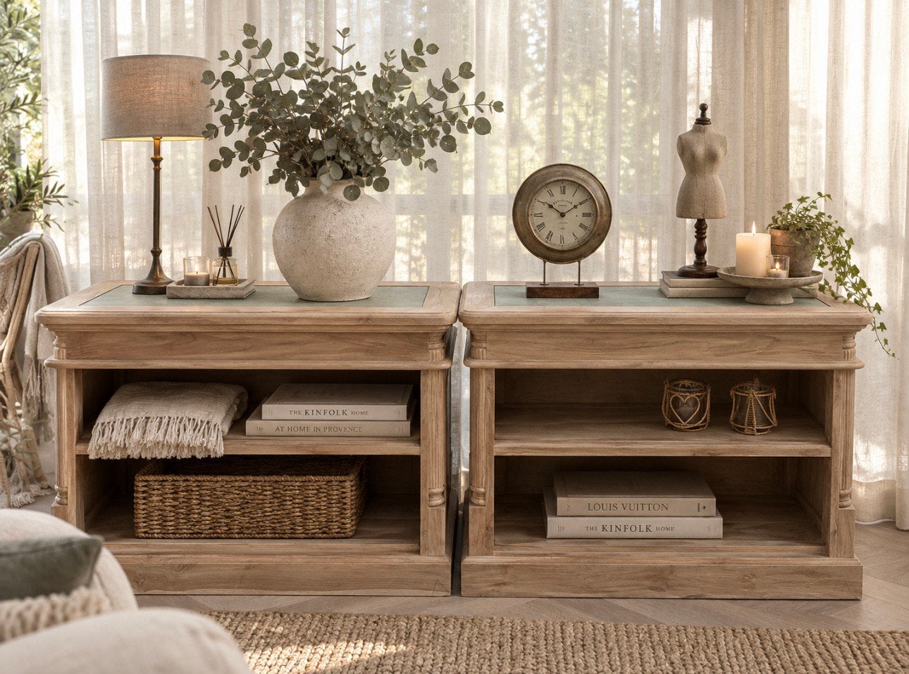 Teakhouten dressoir/kast, Ophalen, Met plank(en), Teakhout, 50 tot 100 cm