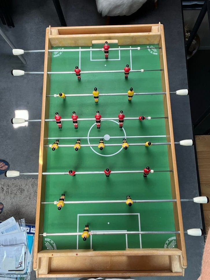 Voetbaltafel Tafelvoetbal Vintage (jaren 70), Ophalen, Gebruikt