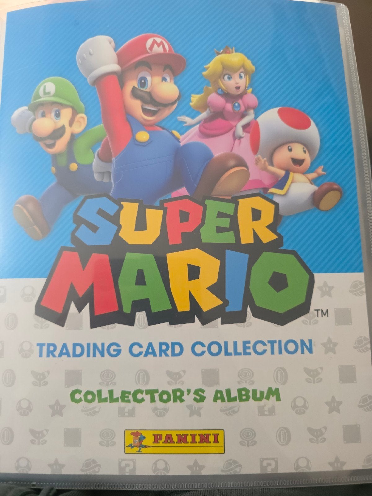 Super Mario Trading Card Collection Collector's Album, Ophalen of Verzenden, Zo goed als nieuw, Boek of Catalogus, Foil