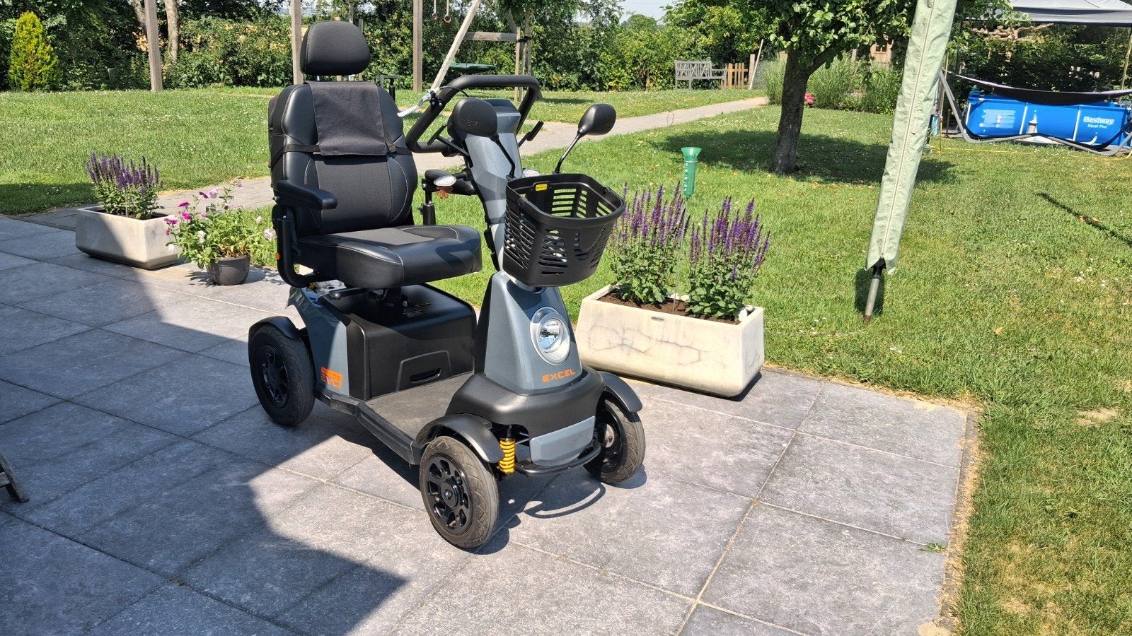 Scootmobiel 4 wielig galaxy plus evo 4 w, Zo goed als nieuw, 16 km/u of meer, 46 km of meer, Ophalen