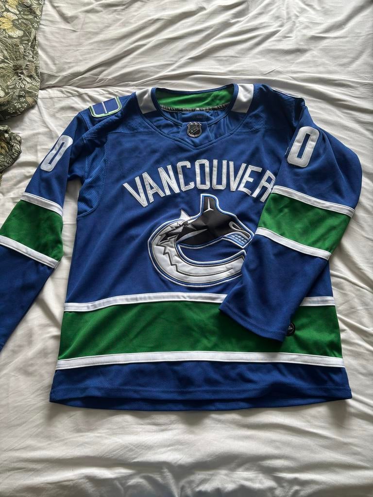 NHL Jersey Vancouver Canucks Pettersson Maat 46, Sport en Fitness, IJshockey, Ophalen of Verzenden, Zo goed als nieuw, Kleding