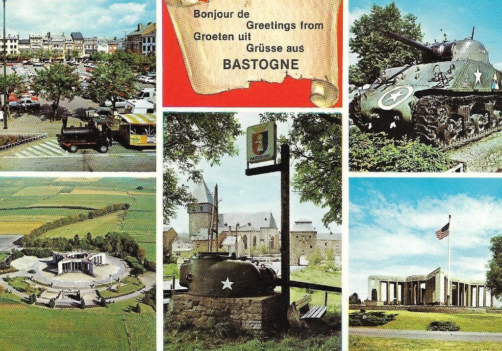 Ansichtkaart  	Bastenaken (België)	5-luik, Verzenden, 1980 tot heden, Gelopen, Luxemburg