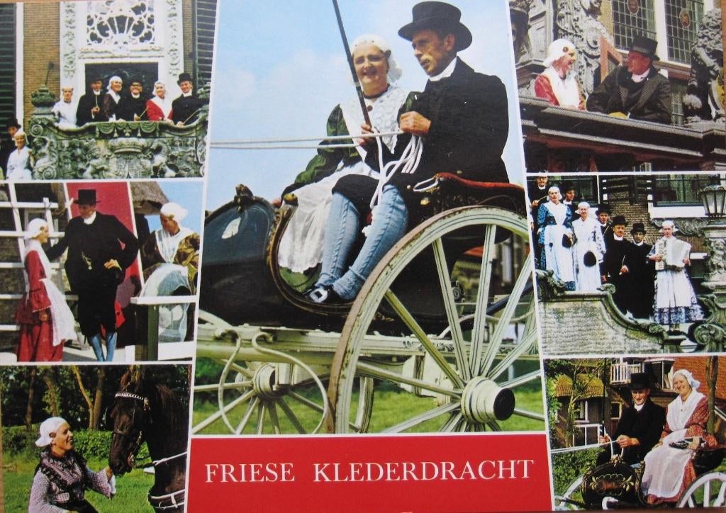 twee ansichtkaarten met Friese Klederdracht - nieuw, Verzenden, 1980 tot heden, Ongelopen, Klederdracht
