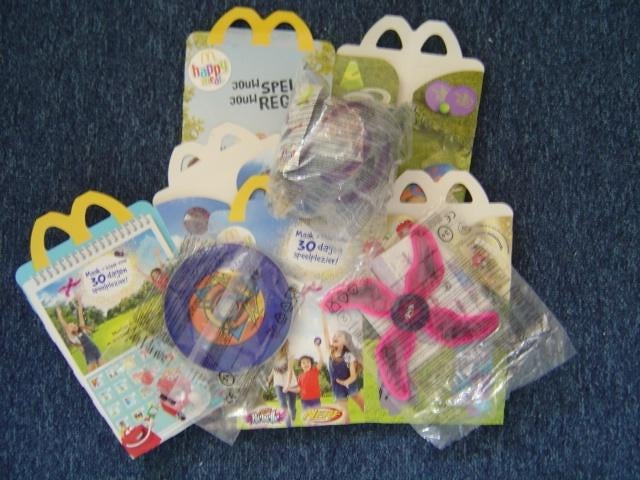 Mc Donalds Happy meal set van 3 Nerf speeltjes, Ophalen of Verzenden, Nieuw, Jongen of Meisje