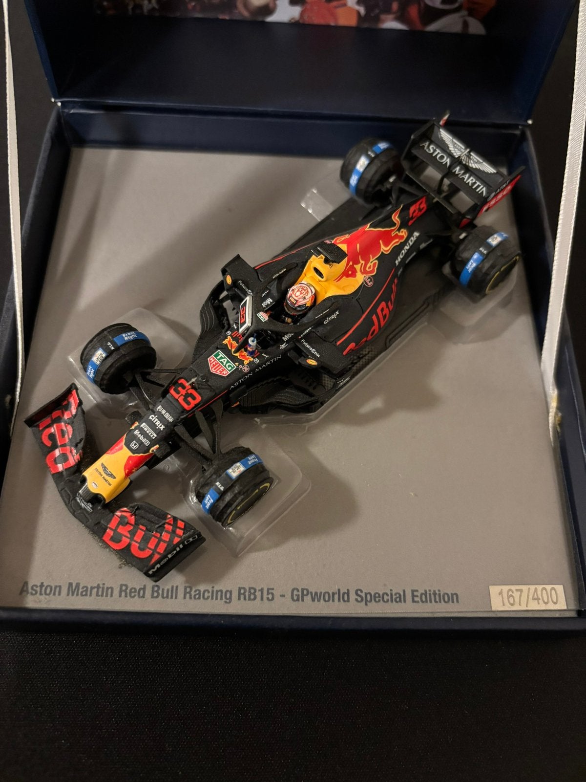 GPworld special 1:43 First Pole Hongarije Max Verstappen, Verzamelen, Ophalen, Zo goed als nieuw, Formule 1