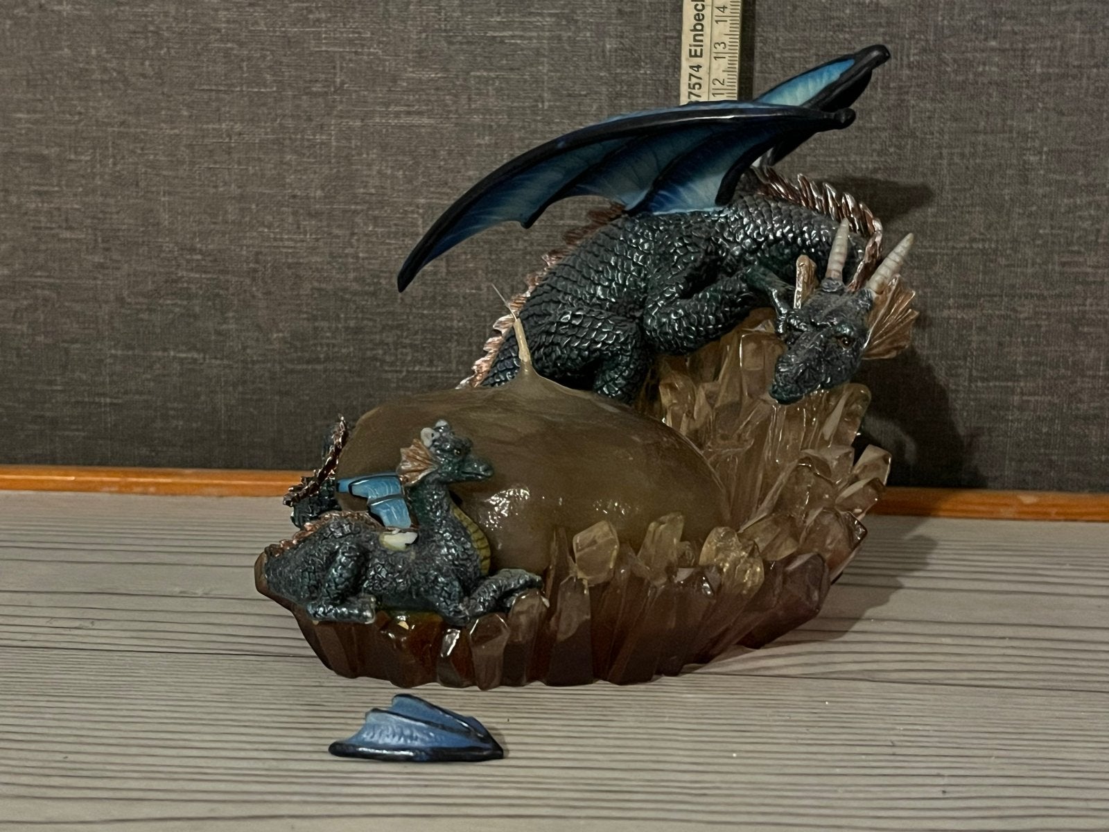 Drakenbeeld met kaars - Gebroken vleugel, Ophalen, Gebruikt, Fantasy