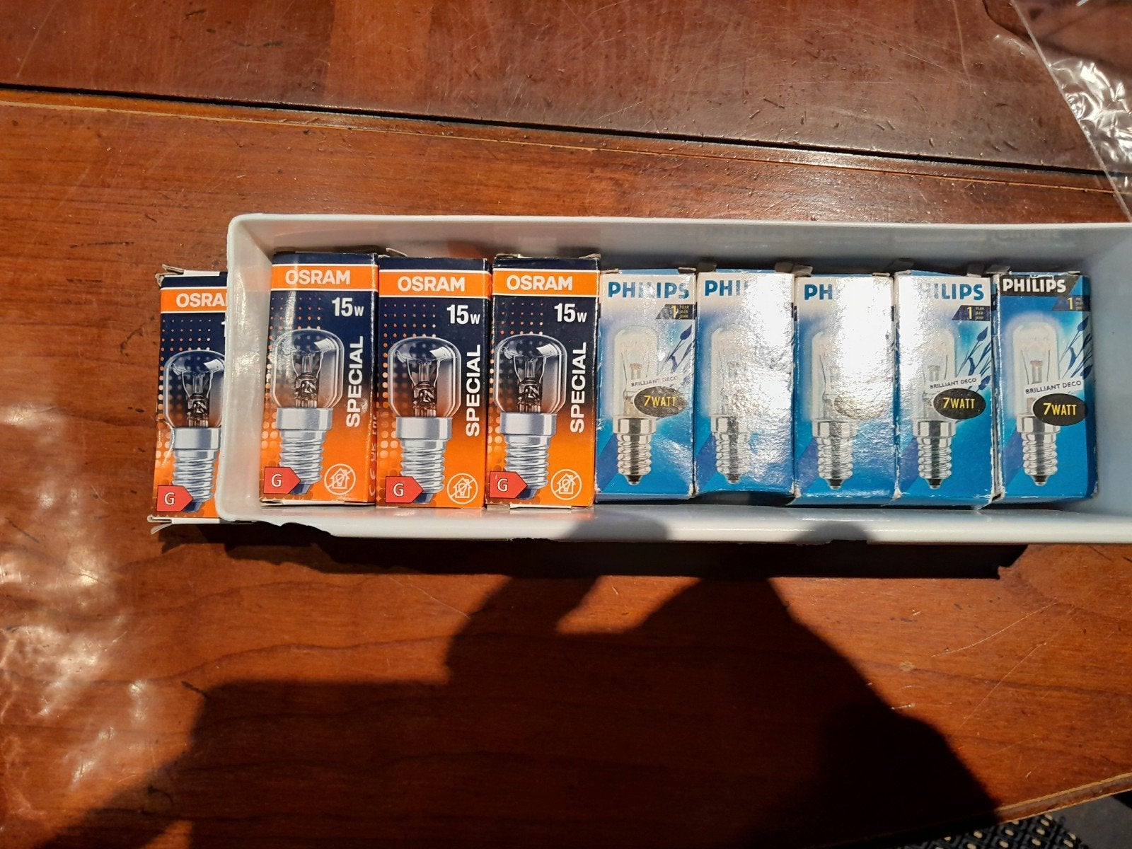 Parfumlampjes Osram en Philips 15 watt en 7 watt, Ophalen of Verzenden, Nieuw, E14 (klein), Gloeilamp