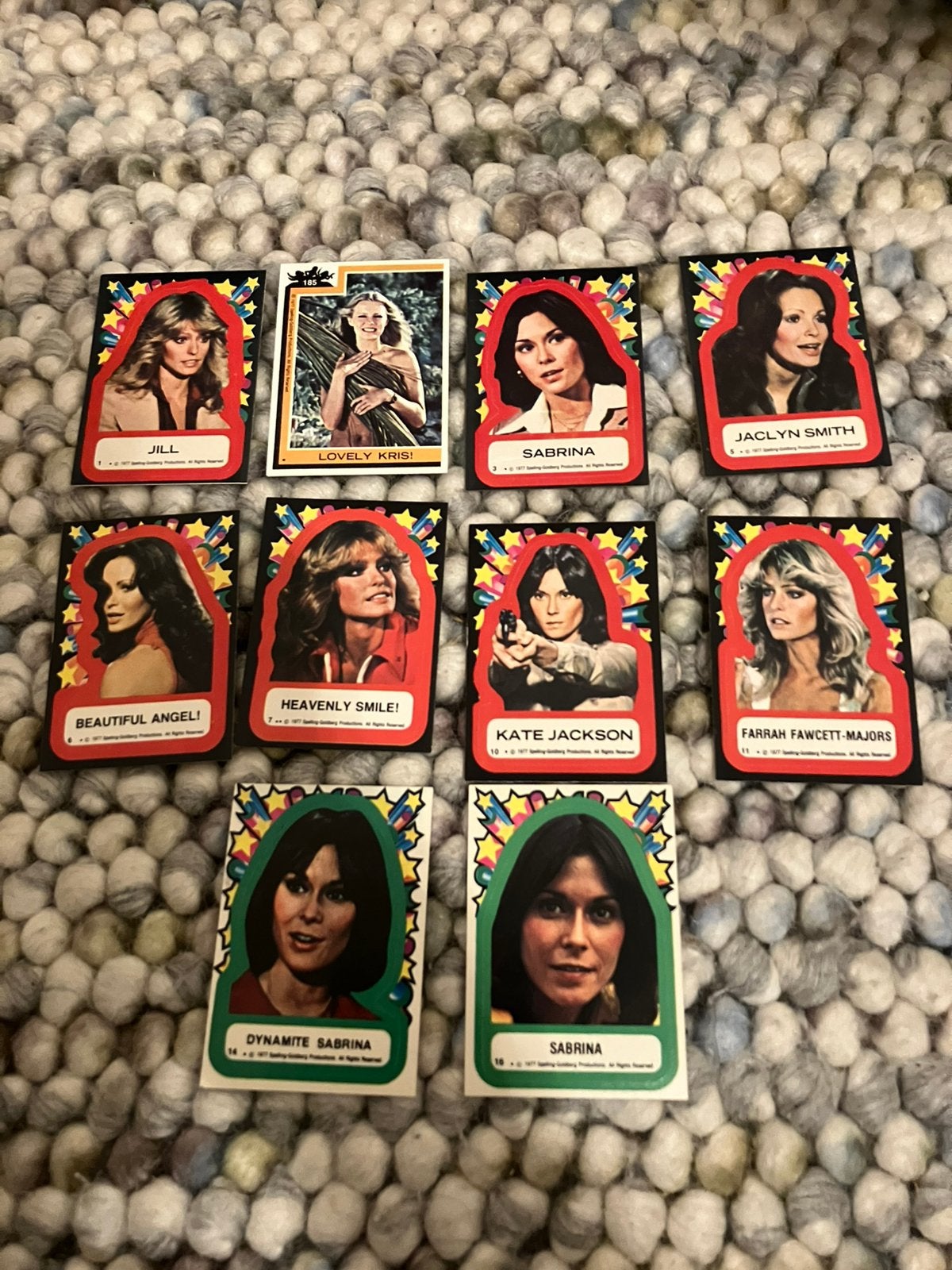 Charlie’s angels 10x, Ophalen of Verzenden, Meerdere stickers