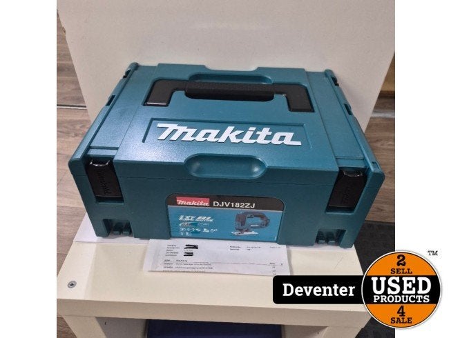 Makita DJV182ZJ Accu Decoupeerzaag Body NIEUW Betaal in3!, Makita, Nieuw, Support@makita.com, Makita Corporation, 3-11-8, Sumiyoshi-cho, 
Anjo, Aichi 446-8502
Japan