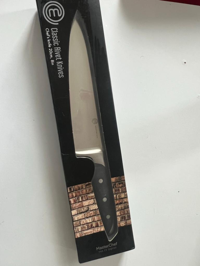 MasterChef Classic Rivet Chef's Mes 20cm - Nieuw, Ophalen of Verzenden, Zo goed als nieuw
