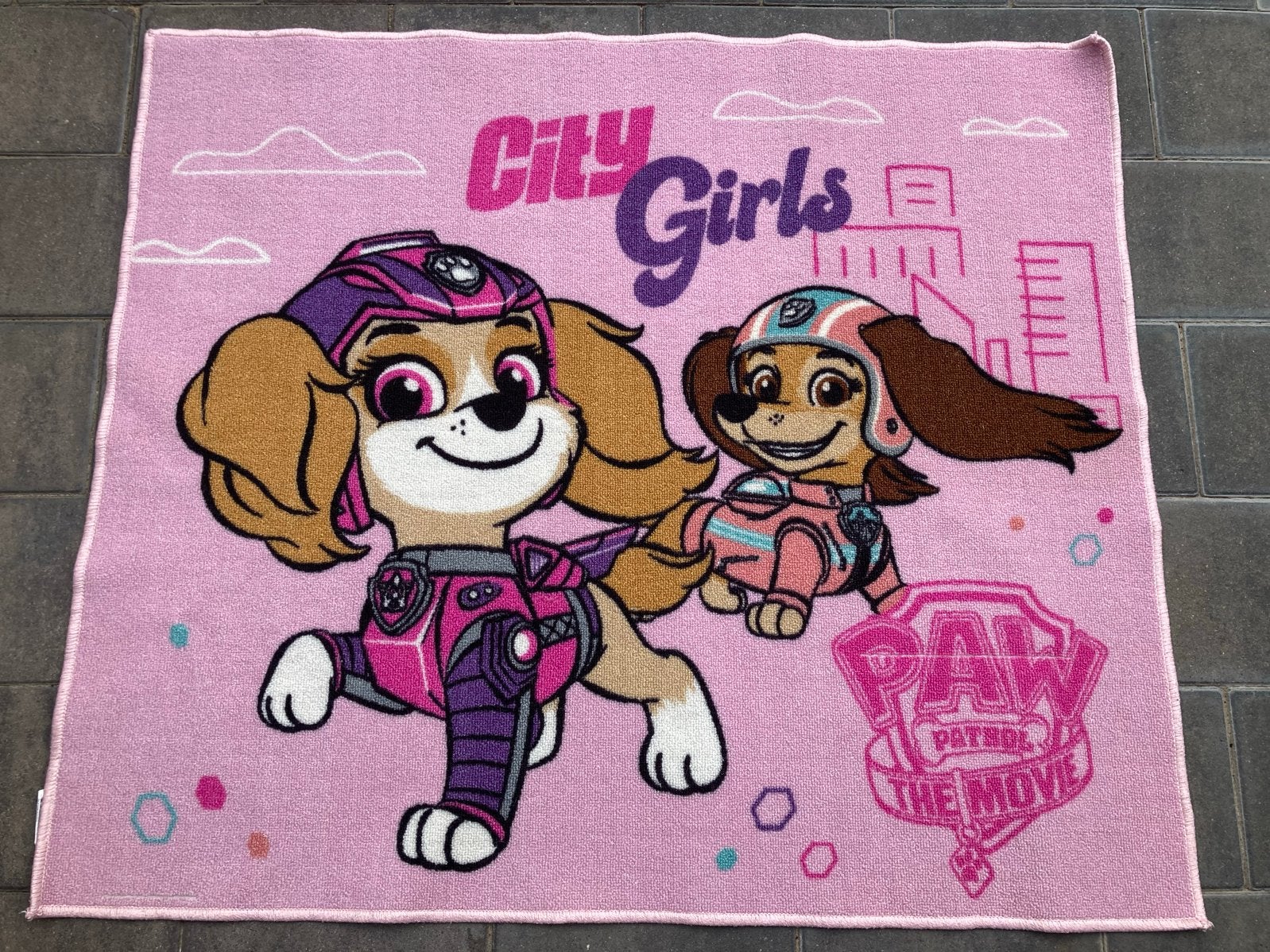Paw Patrol Skye Vloerkleed - Roze speelkleed, Roze, Ophalen of Verzenden, Gebruikt, Kleed of Kussen