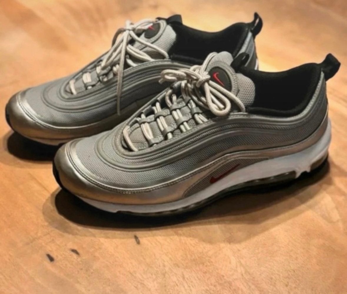 Nike Air Max 97 Silver Bullet - Maat 40.5, Kleding | Heren, Schoenen, Verzenden, Zo goed als nieuw, Sneakers of Gympen