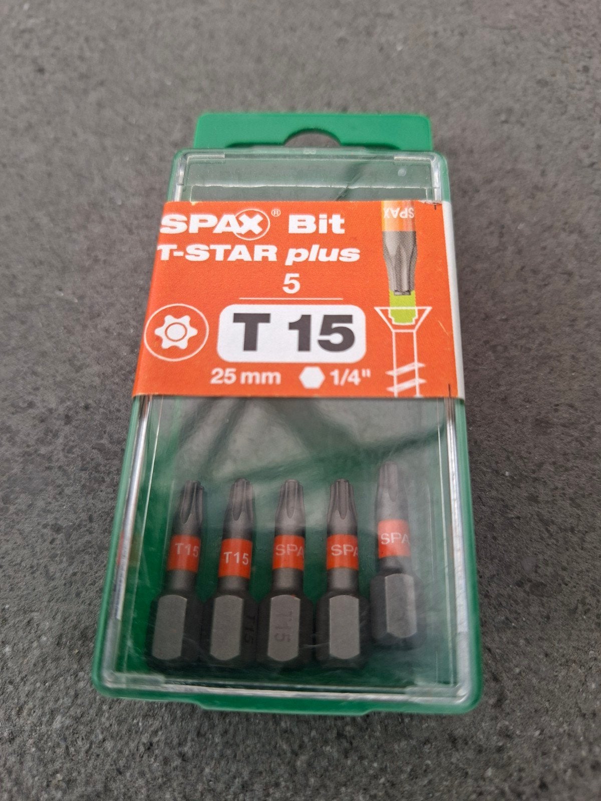Spax Bit T-STAR plus T15 - 5 stuks, Doe-het-zelf en Verbouw, Gereedschap | Handgereedschap, Ophalen of Verzenden, Nieuw, Bitset