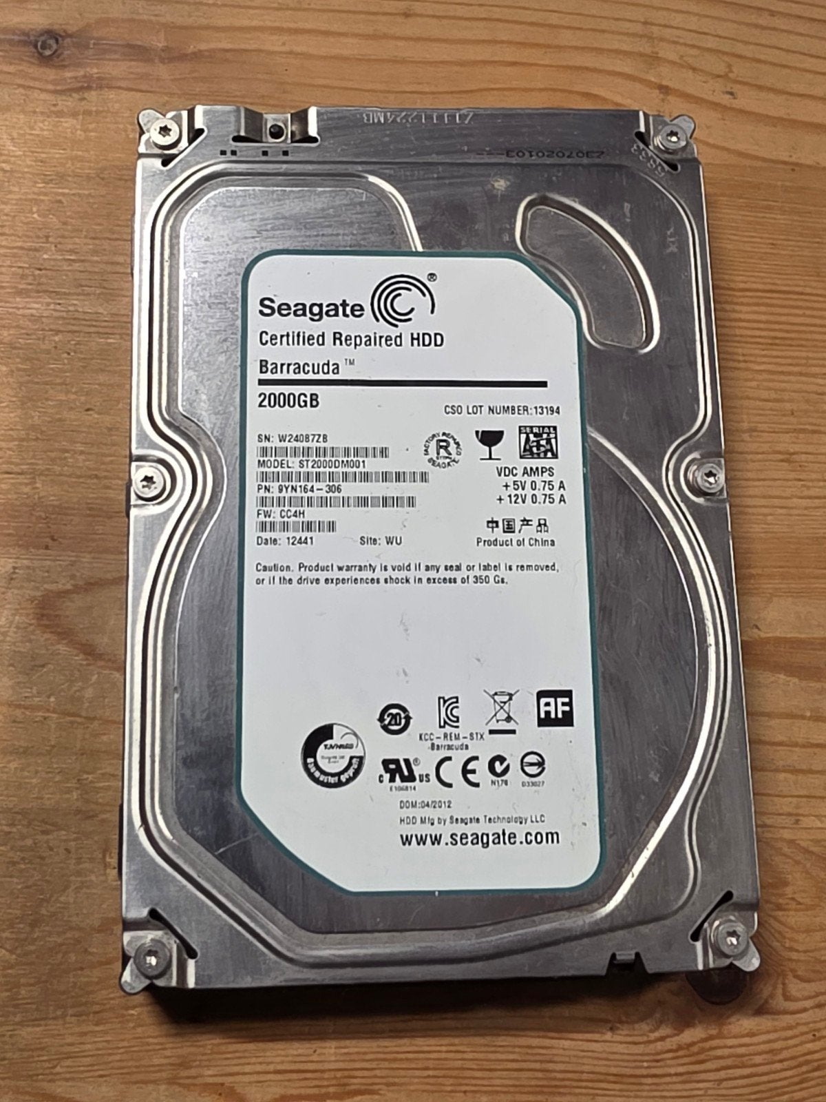 Seagate 2tb 2000gb pc hdd hardeschijf barracuda, Computers en Software, Harde schijven, Intern, Gebruikt, ., Ophalen of Verzenden