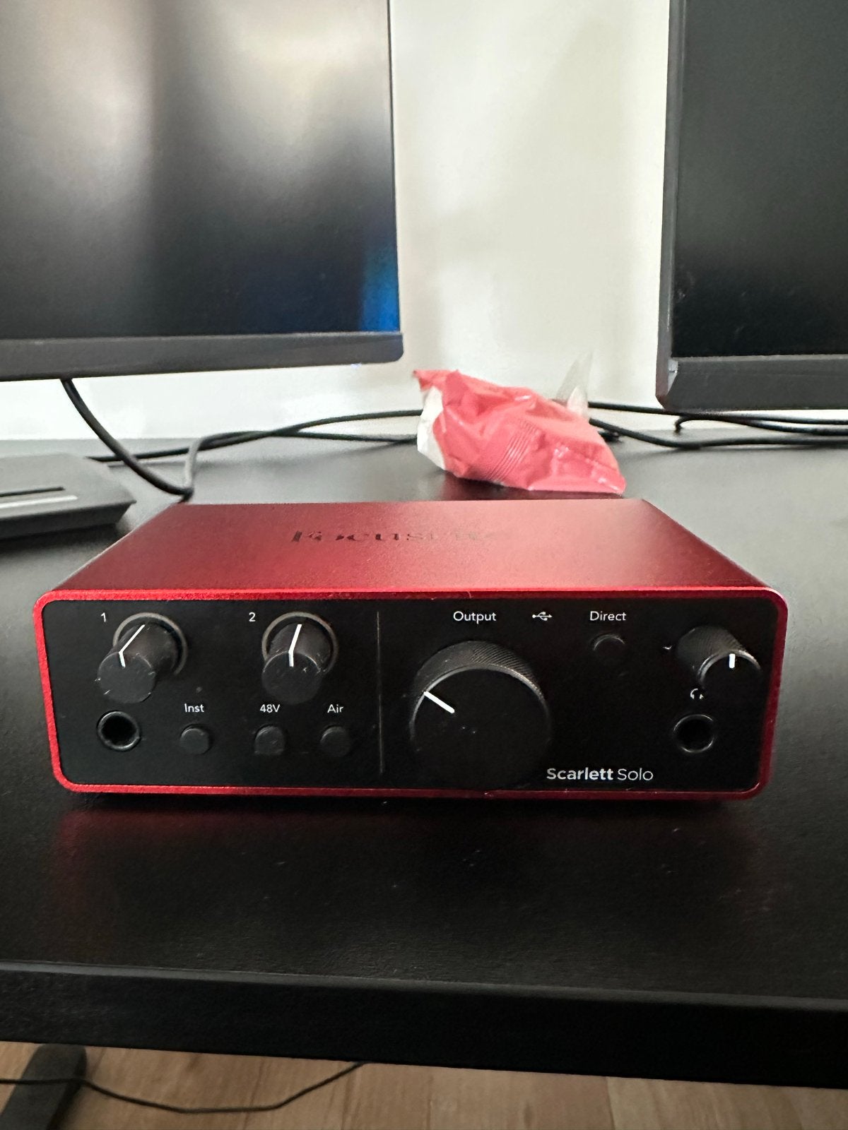 Focusrite Scarlett Solo Audio Interface - Nieuwstaat, Ophalen of Verzenden, Zo goed als nieuw