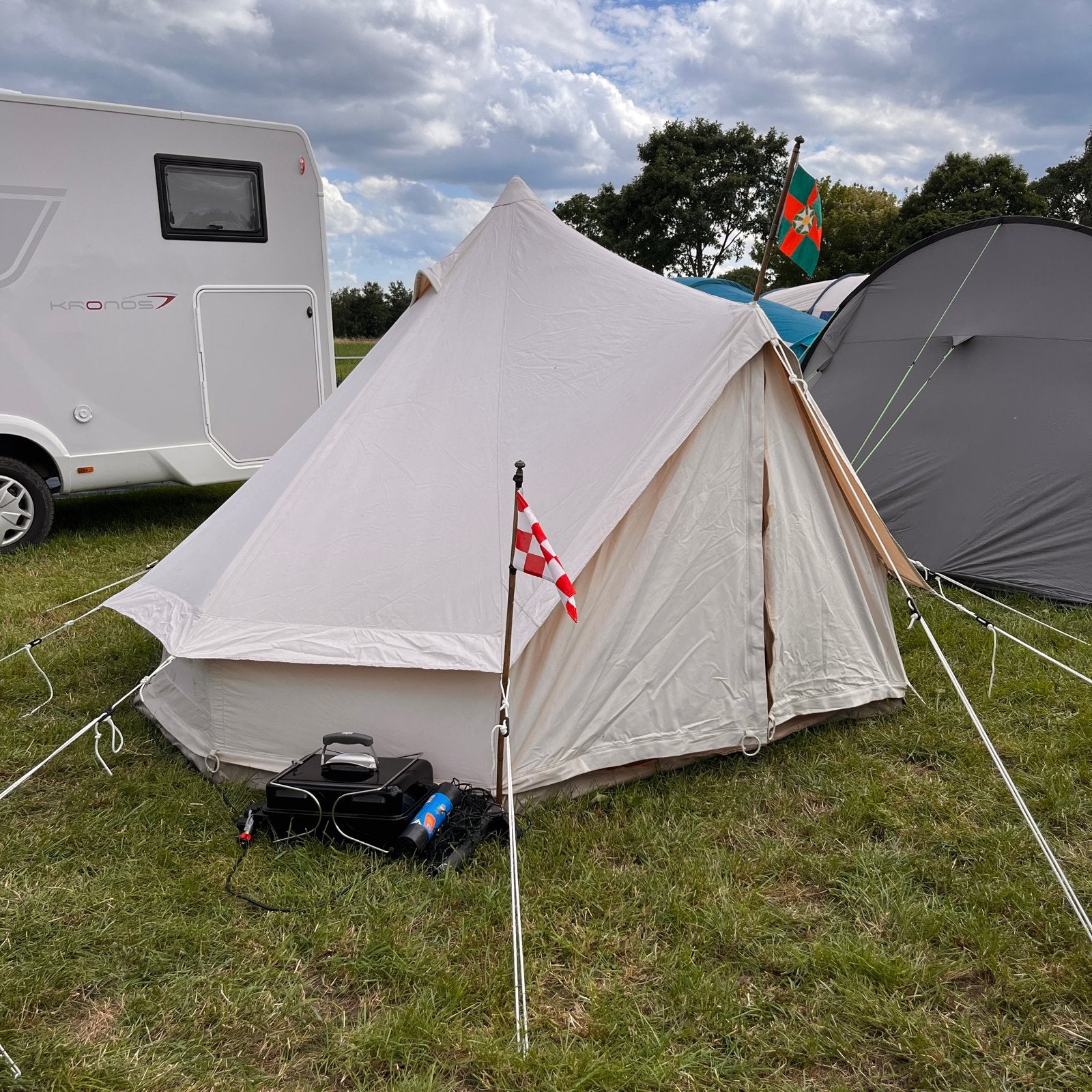CanvasCamp Sibley 300 Polycotton Bell Tent, Caravans en Kamperen, Ophalen of Verzenden, Gebruikt, Tot en met 3