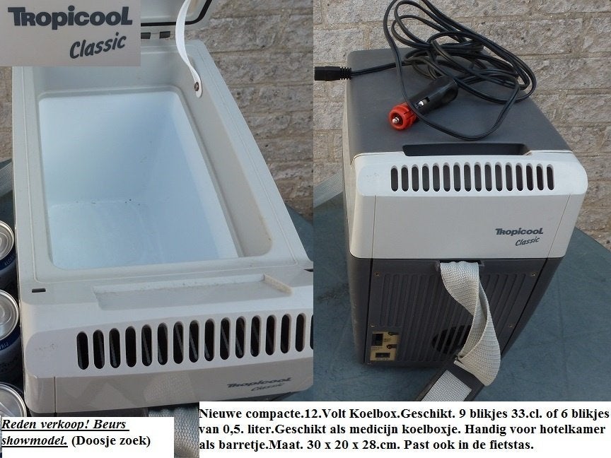 Nieuw.Koelboxje.12.Volt.Tropicool Classic.Mt.30 x 20 x 28.cm, Ophalen of Verzenden, Nieuw, Koelbox, Elektrisch