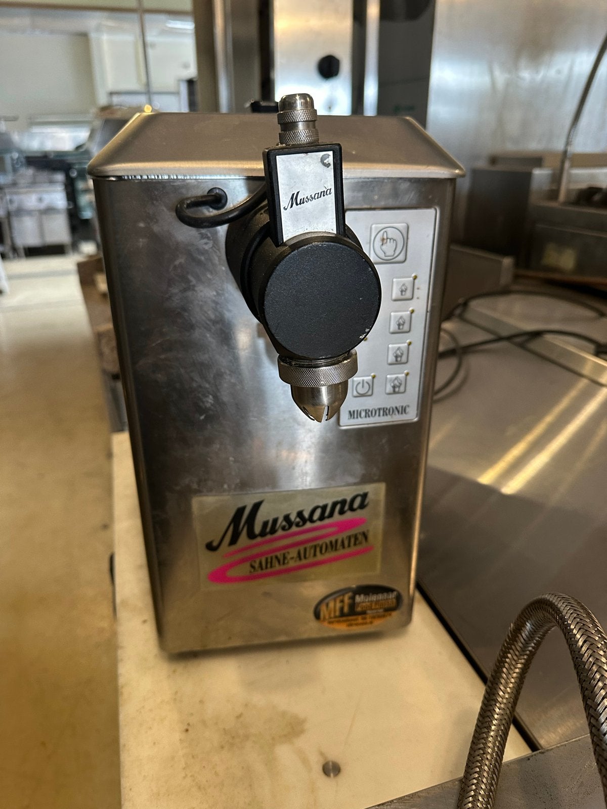 Mussana Microtronic Slagroomautomaat - Professioneel, Ophalen of Verzenden, Gebruikt