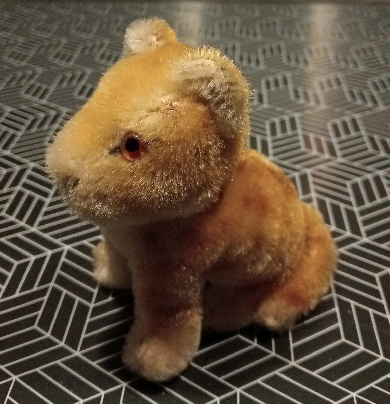 Schattige kleine steiff mohair leeuw 10cm vintage, Ophalen
