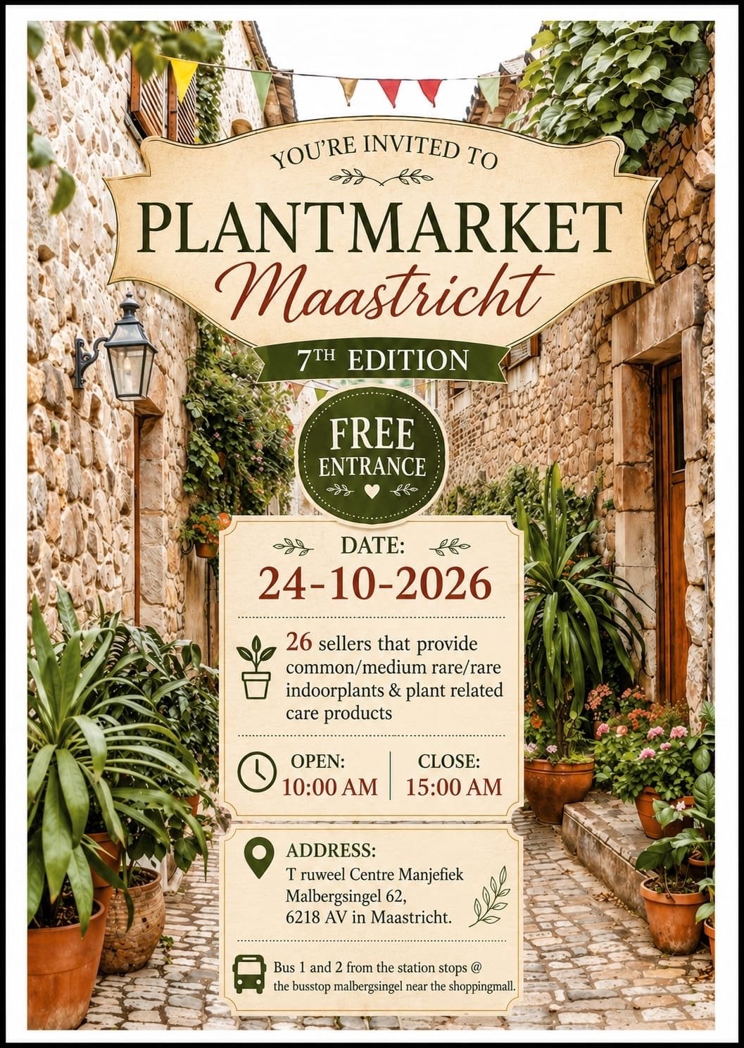 Plantenmarkt Maastricht: Bijzondere Kamerplanten & Meer, Ophalen of Verzenden, Halfschaduw, Minder dan 100 cm