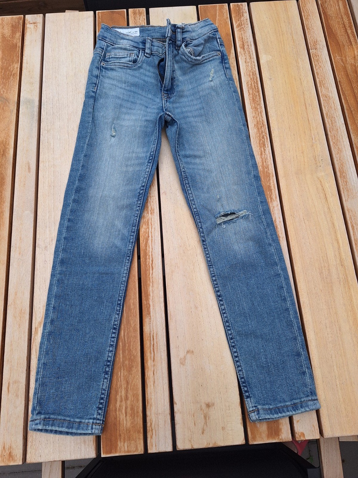 Skinny jeans Zara maat 134, Broek, Meisje, Ophalen of Verzenden, Zo goed als nieuw