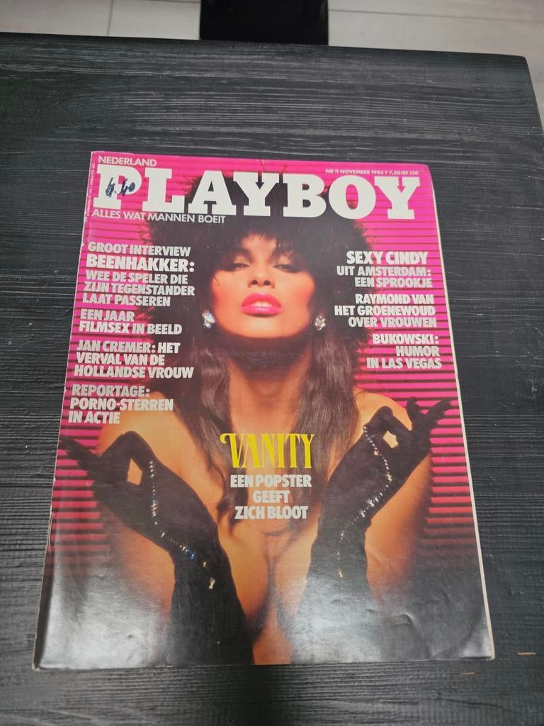 Playboy Nederland November 1985 - Vanity, Beenhakker, Cindy, Ophalen of Verzenden, Gelezen, Overige typen