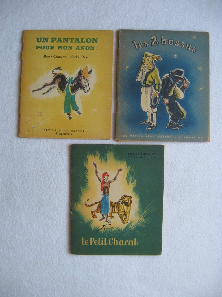Flammarion - 3 Petits Père Castor (1944 2x, 1951 1x), Ophalen of Verzenden, Gelezen, Père Castor
