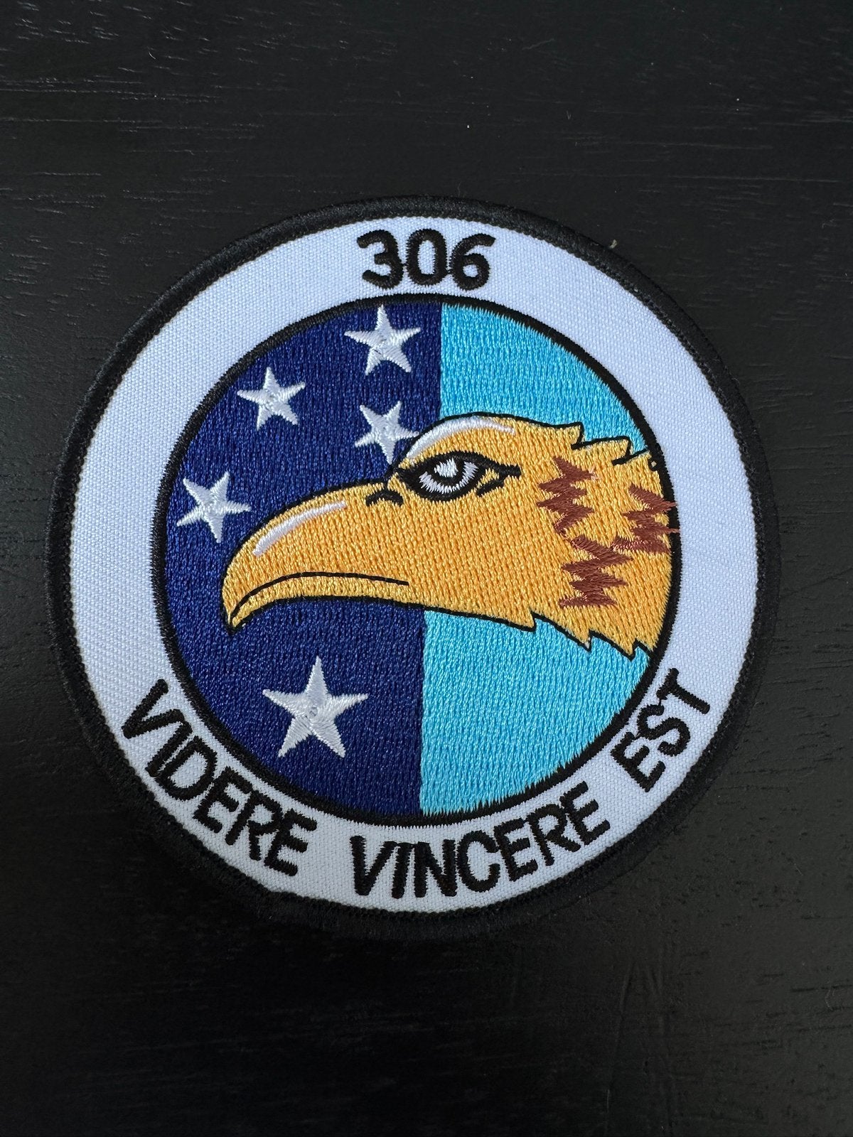 Klu 306 Squadron patch, Verzenden, Zo goed als nieuw, Patch, Badge of Embleem