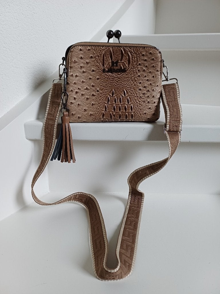 M LAMSED TASJE NIEUW, Sieraden, Tassen en Uiterlijk, Tassen | Damestassen, Ophalen of Verzenden, Nieuw, Zwart, Schoudertasje