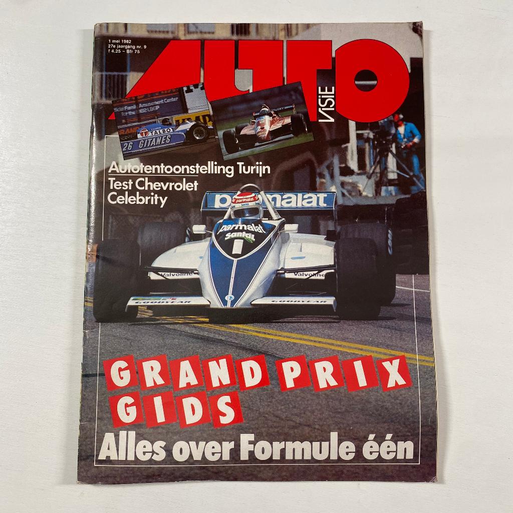Autovisie Tijdschrift 1982 NR 9 Grand Prix Gids F1, Ophalen of Verzenden, Gelezen, Algemeen