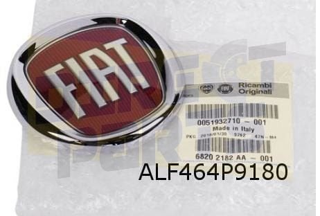 Embleem voorzijde Fiat Origineel  51932710, -, Verzenden, -, Nieuw