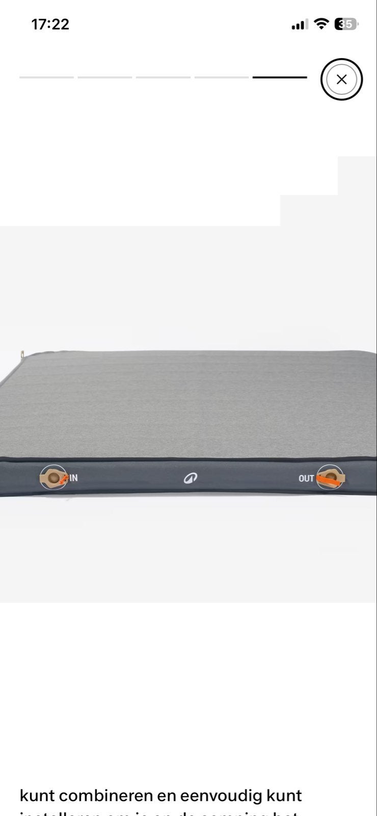 Quechua Comfortabel 2-persoons slaapmat - 200x136 cm, Ophalen, Gebruikt, 2-persoons