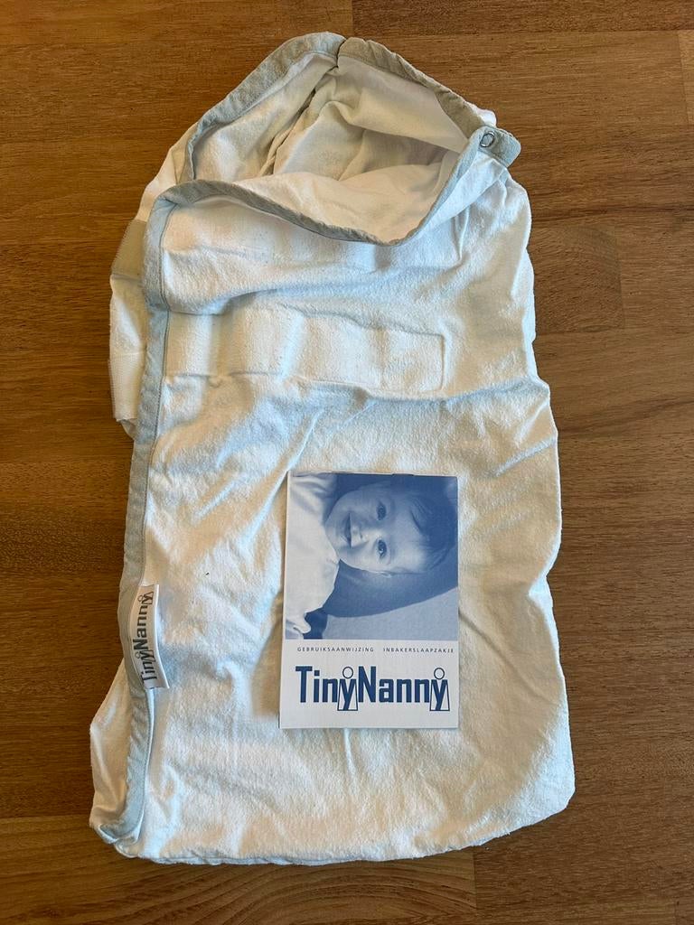 Inbakerslaapzak TinyNanny voor baby's vanaf 3 kg, Ophalen of Verzenden, Gebruikt, Minder dan 70 cm, Bakerzak of Bakerdoek