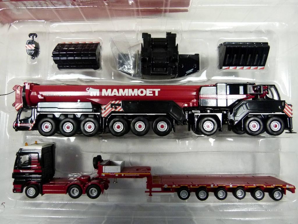 WSI Mammoet LTM 1750-9.1 kraan met dieplegger en ballast, Ophalen of Verzenden, Nieuw, Bus of Vrachtwagen, Overige merken