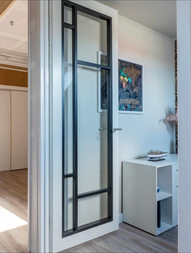 Deur met glas, rechtsdraaiend, Ophalen, 215 cm of meer, Binnendeur, Glas