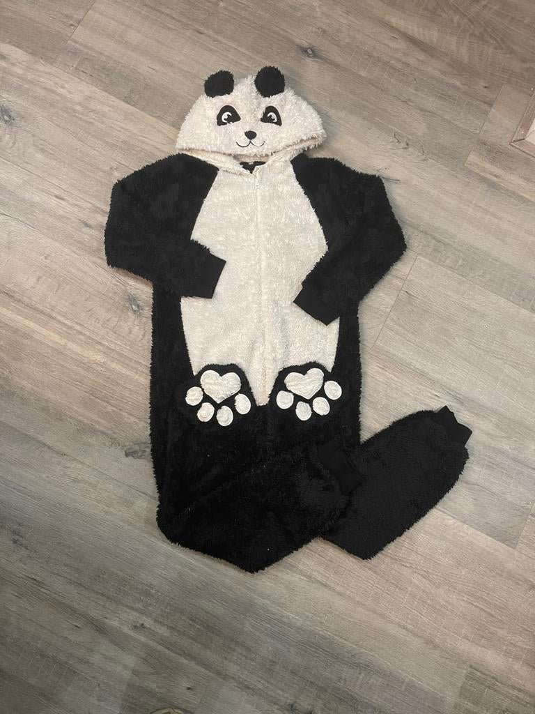 Primark onesie panda maat 140, Ophalen of Verzenden, Zo goed als nieuw, 104 of kleiner, Jongen of Meisje