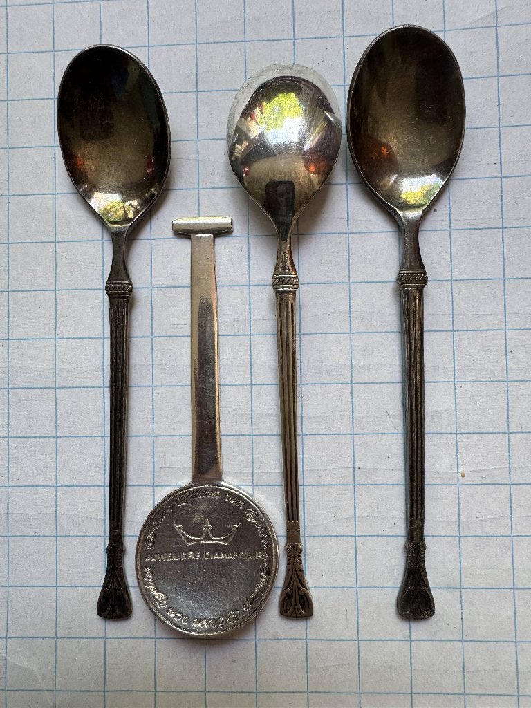 zilveren lepeltjes, Antiek en Kunst, Antiek | Bestek, Ophalen of Verzenden