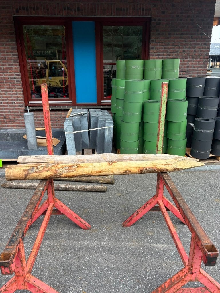 Kastanje, geschild, gepunt Ø13 180cm nr. 759, Tuin en Terras, Palen, Balken en Planken, Ophalen, Zo goed als nieuw, 180 tot 250 cm