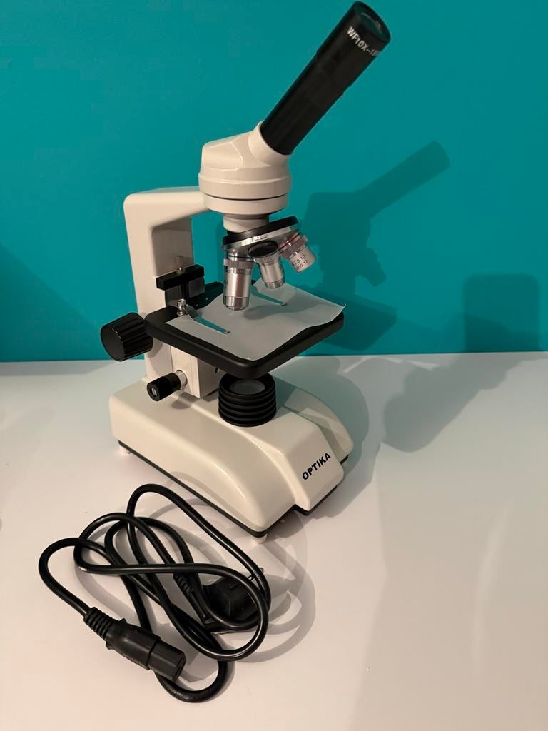 Optika Biologische Microscoop - Nieuw in doos, Ophalen of Verzenden, Zo goed als nieuw, 400x tot 1000x, Biologische microscoop