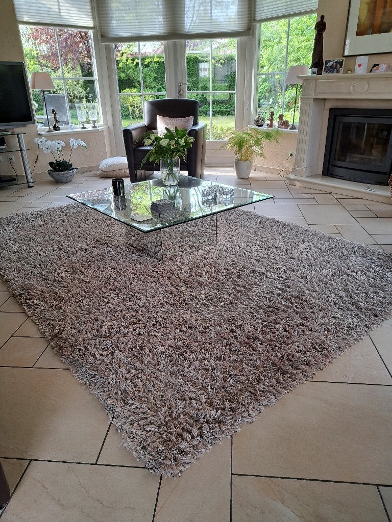 vloerkleed 200*290, Ophalen, Gebruikt, Beige, 200 cm of meer